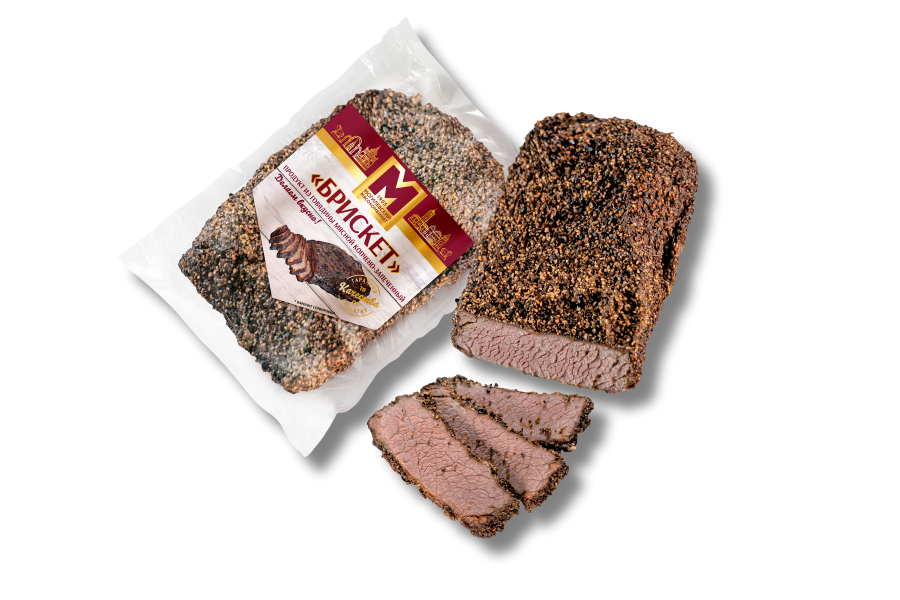 Smoked-baked beef product "Brisket"