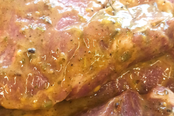 "Fragrant steak" chilled in marinade (grilled, honey mustard, dill, Hungarian price 16.10 BYN